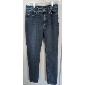 Silver Jeans Calley Skinny Jeans Women's‎ 30x31 Blue Stretch Dark Western Gloves